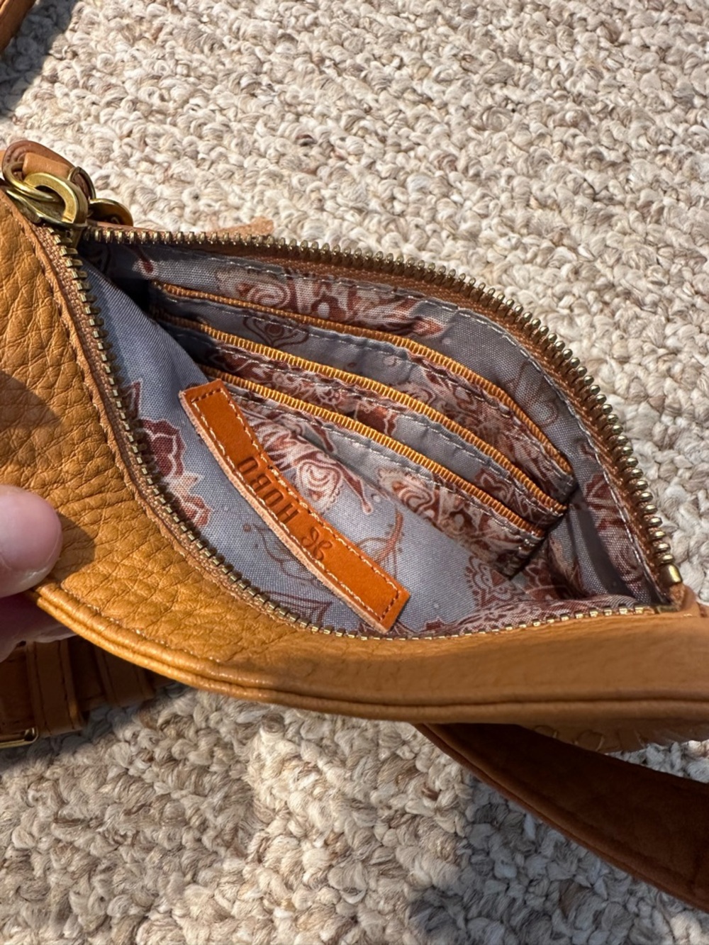 Palm Springs Tan Leather Crossbody/Fanny Bag by Hobo - Picture 8 of 15